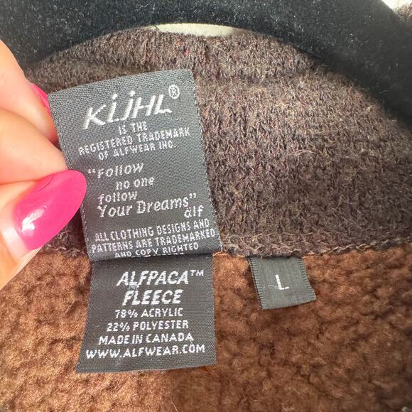 Kuhl Brown Alfpaca Fleece Full Zip Jacket Size Large Gorp Core Outdoor Zip Up - Picture 5 of 7